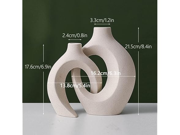 Yalych White Vase