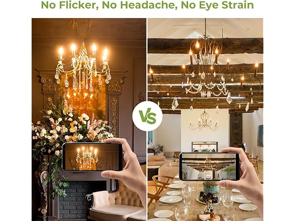 Sigalux E12 LED Candelabra 60W 2700K 6pk