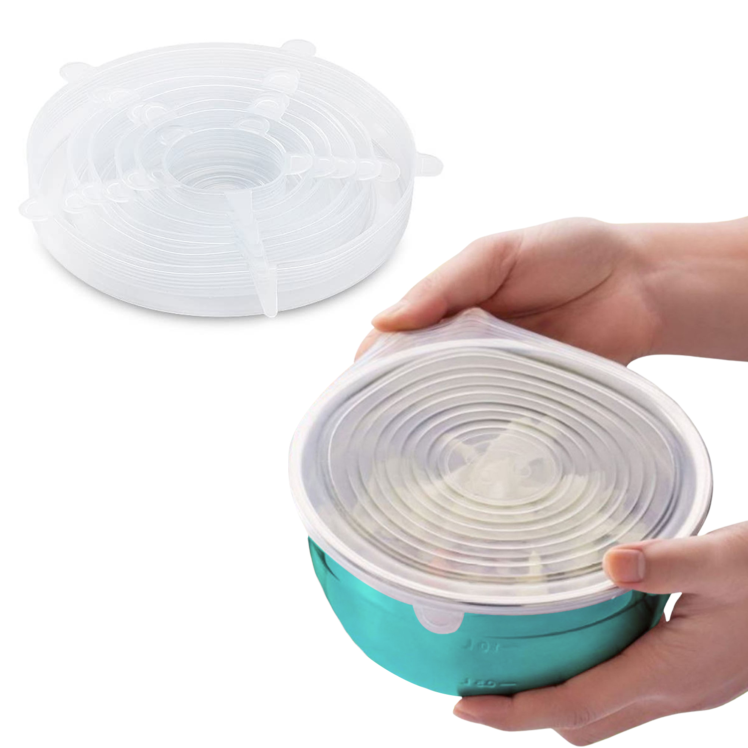 6pk Reusable Container Lid Covers - Gallery 16