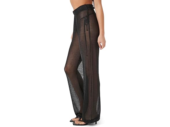 Forever 21  (XS) Sheer High-Rise Pants Black