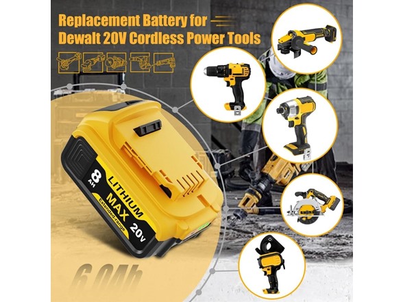 Simple Plus+ 20V 8.0Ah Replacement Battery for DEWALT
