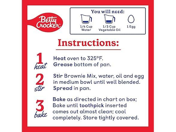 Betty Crocker Delights Triple Chunk Brownie, 17.8 oz.
