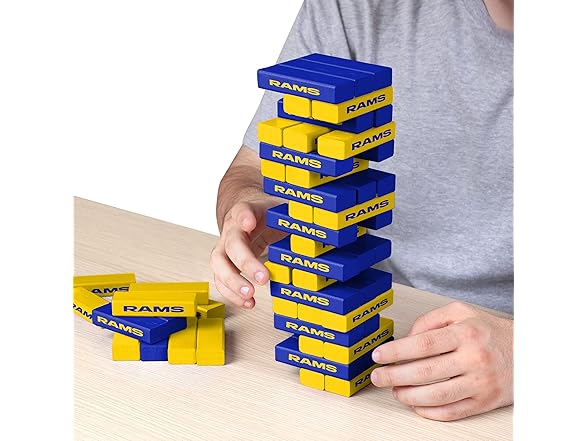 FOCO NFL Logo Stackable Blocks Game