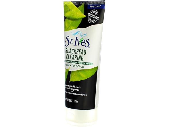 St. Ives Blackhead Clearing Face Scrub Green Tea 6 oz