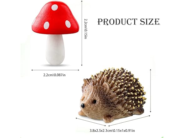 35Pcs Miniature Garden Ornaments Set