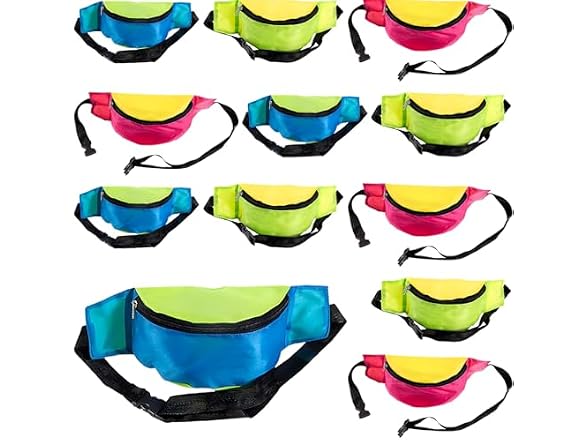 Two-Tone Fanny Pack 12PK
