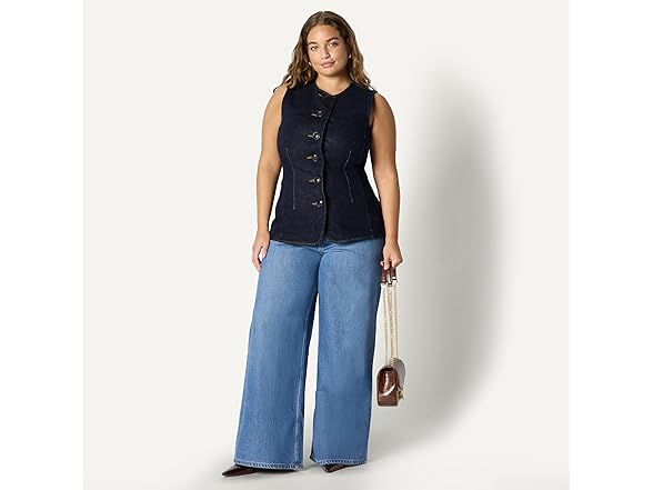 Amazon Essentials Womens RegularFit ButtonDown Denim Vest