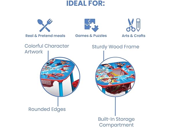 Delta Children Kids Table and Chair Set PAW Patrol