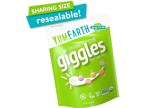 YumEarth Organic Sour Giggles Chewy Candy