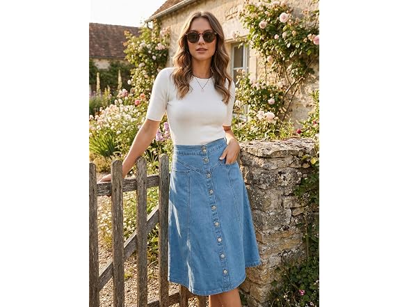 Allegra K Women (XL) Womens' Western Midi Skirt