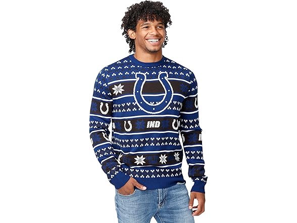 INDIANAPOLIS COLTS (XL) Big Logo Ugly Sweater