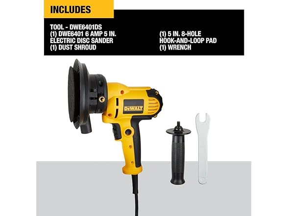 DEWALT DWE6401DS Rotary Sander, Variable Speed