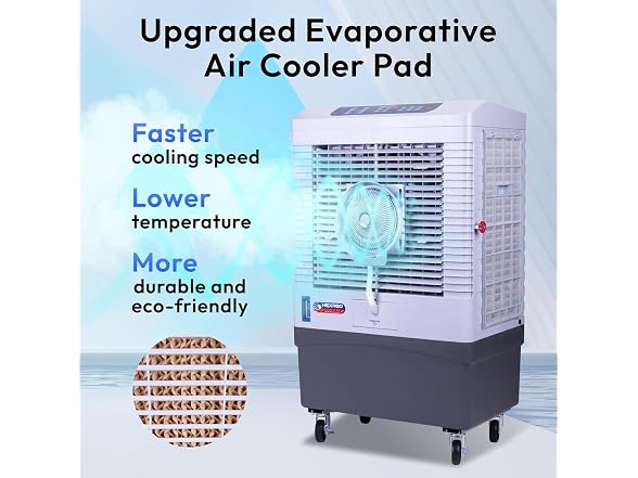 Hexago 5000 CFM Evaporative Air Cooler with Mist