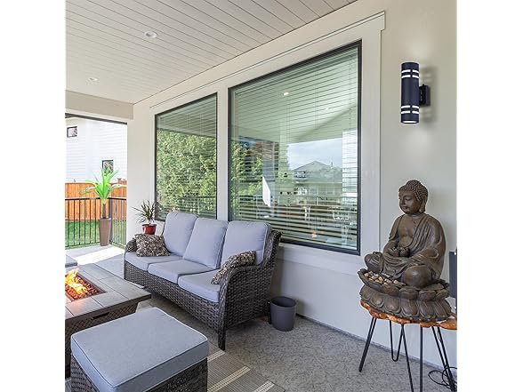 2-Light Outdoor Lantern 13" Black