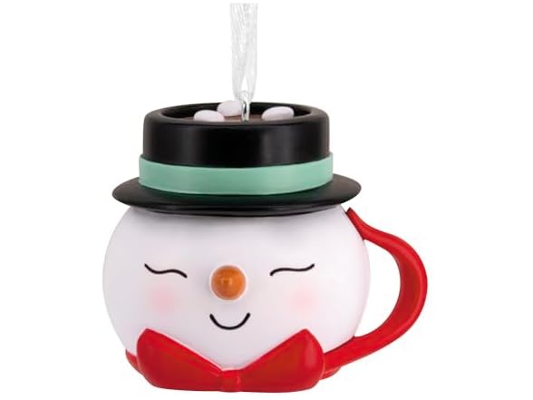 Hallmark Christmas Ornament, Snowman Mug