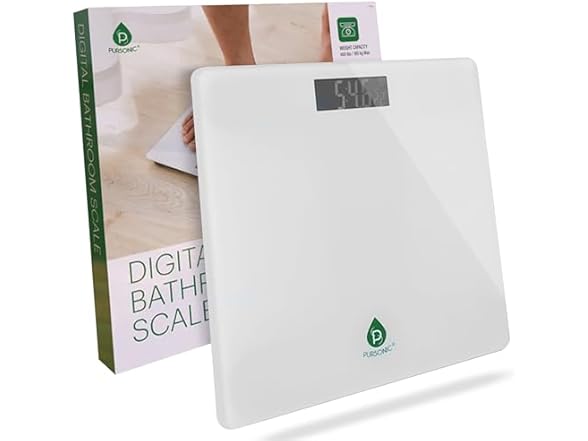 Pursonic Digital Bathroom Scale (1 or 2pk)
