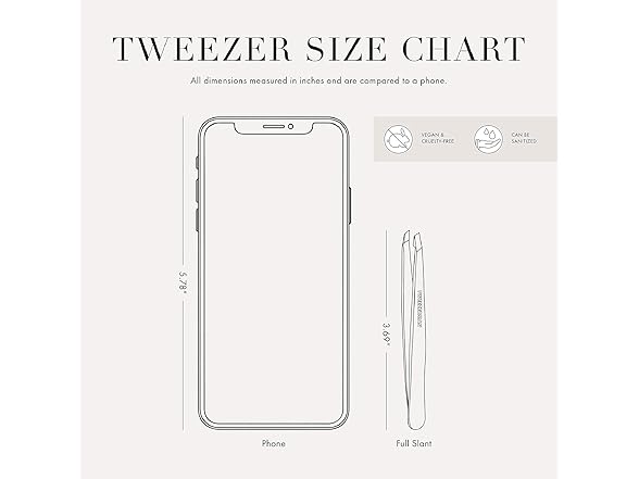 Tweezerman Stainless Steel Slant Tweezer Platinum