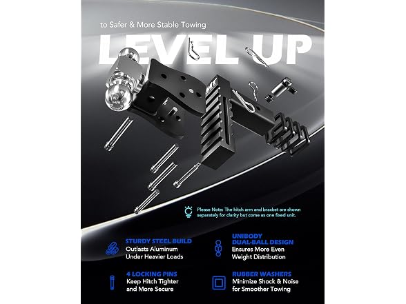 Orion Motor Tech Adjustable Trailer Hitch