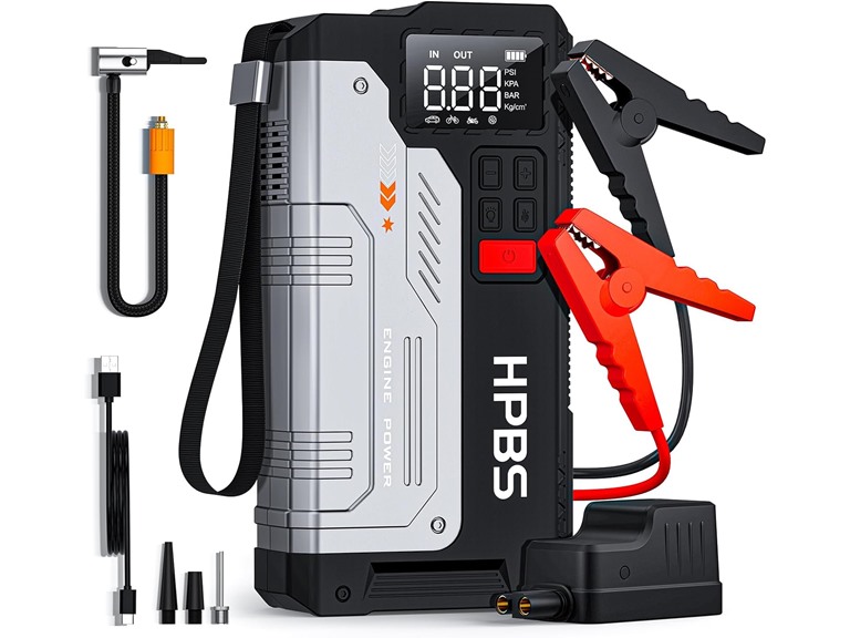 HPBS 5000A Jump Starter w/ Air Compressor