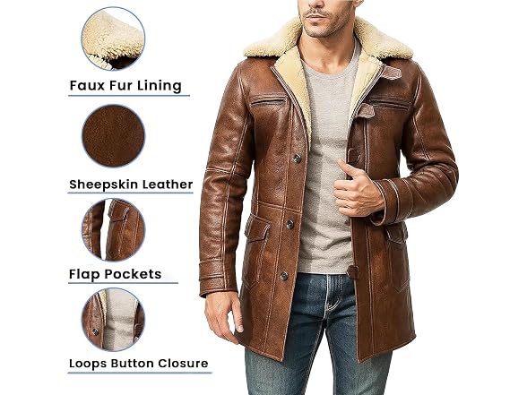 NM-Fashions Men (XL) Trench Coat