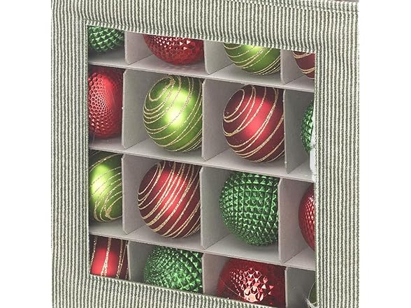 Whitmor Christmas & Holiday Ornament Storage Box