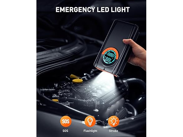 HIPOM Jump Starter with Air Compressor