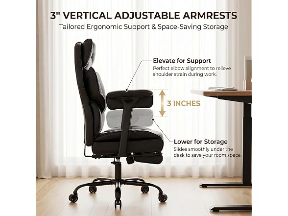 Big and Tall Gaming Office Chair 400lbs