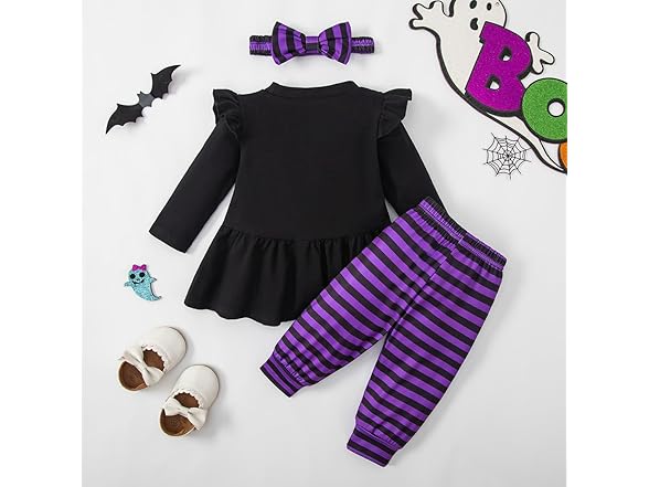 My 1st Halloween Baby Girl Outfit