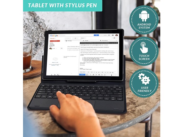 Pyle 10" Android Tablet with Keyboard (Open Box)