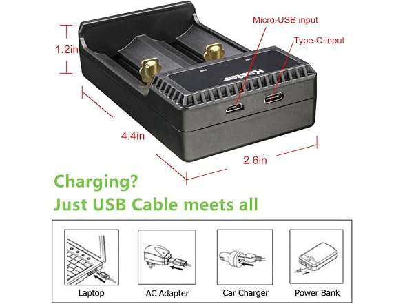 Kastar Intelligent LCD Charger