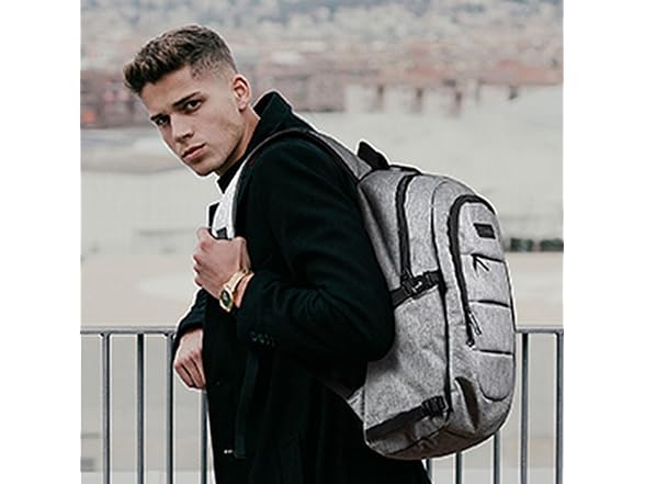 Tzowla Grey 15.6" Laptop Backpack