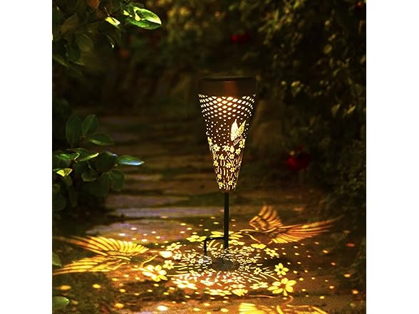 DIBIEECN 6 Pack Hummingbird Solar Lights