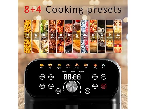 WHUTO Air Fryer,6.2QT 