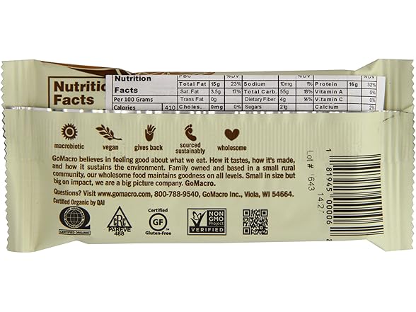 GoMacro MacroBar Organic Peanut Butter C