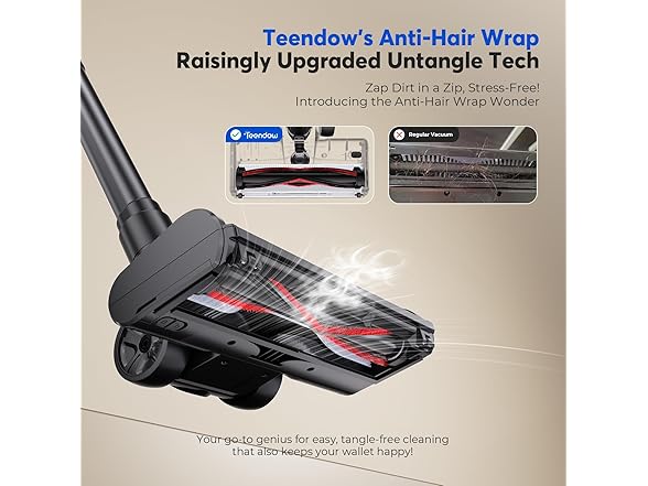 Teendow 500W Cordless Vacuum Cleaner