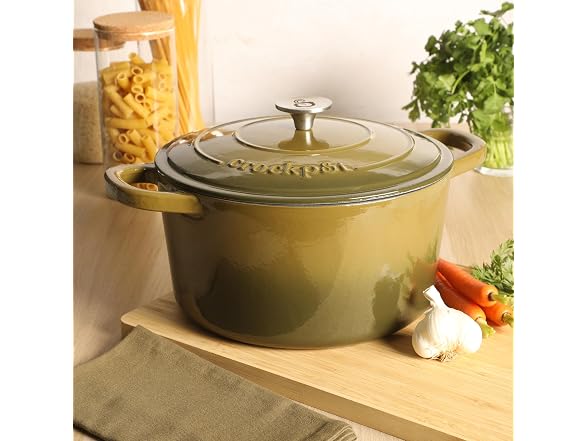 Crock-Pot Artisan 7-Quart Enameled Cast Iron Dutch Oven 
