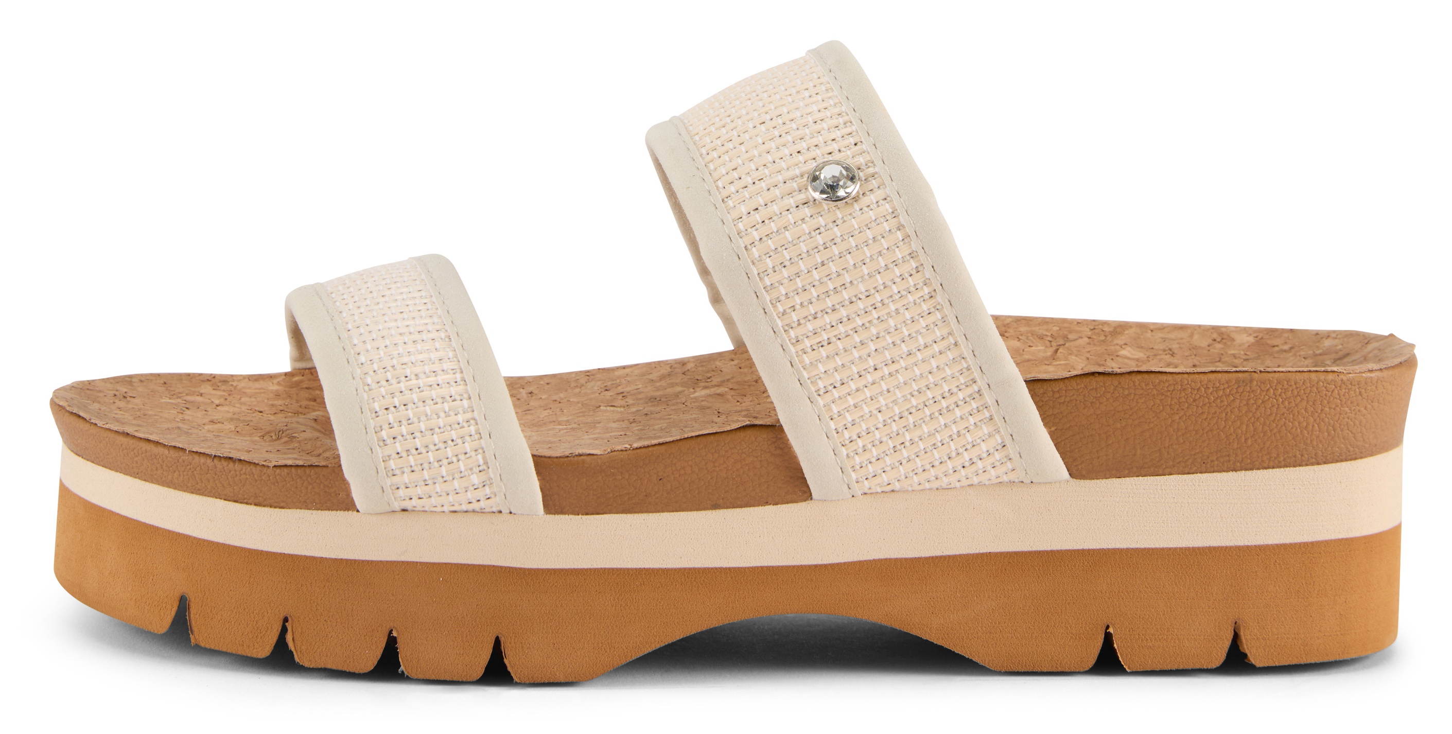 Floopi Womens Ribbed Knit Wedge Slide - Gallery 13