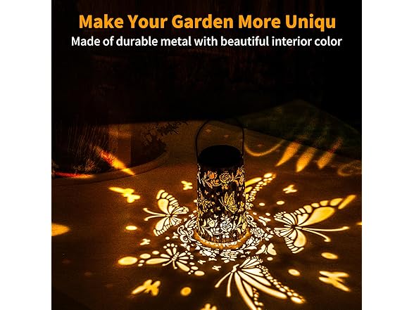 Dual-Color Solar Lantern Outdoor Hanging