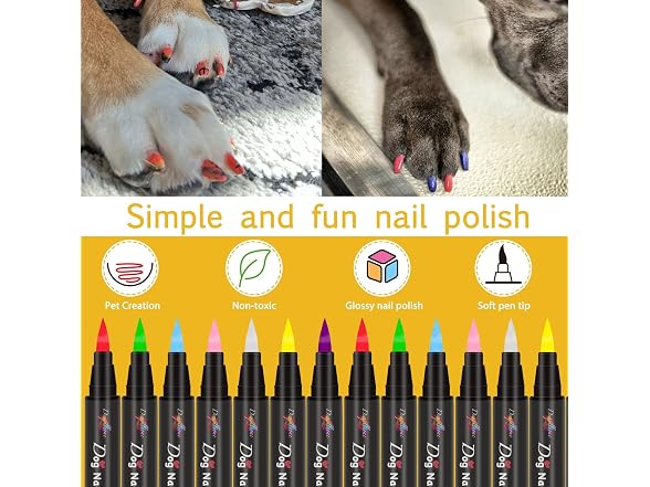 DEAPLLEONC Dog Nail Polish Pen