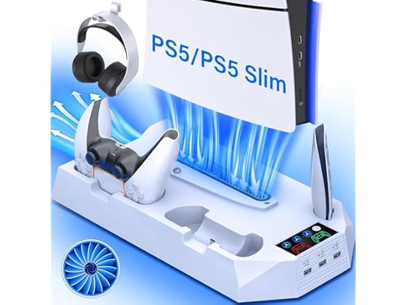 PS5 Slim Stand & Cooling Station