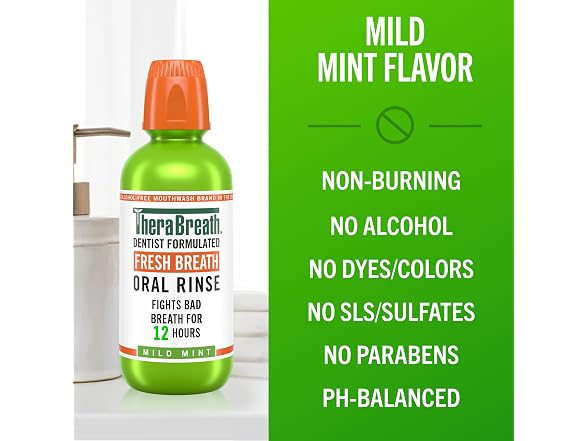 TheraBreath Fresh Breath Mouthwash Mild