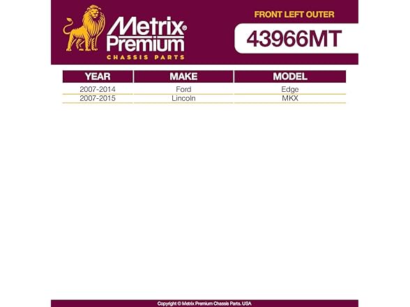 METRIX PREMIUM CHASSIS PARTS 