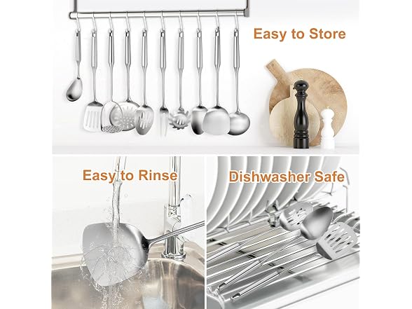 OARSE Stainless Steel Cooking Utensils