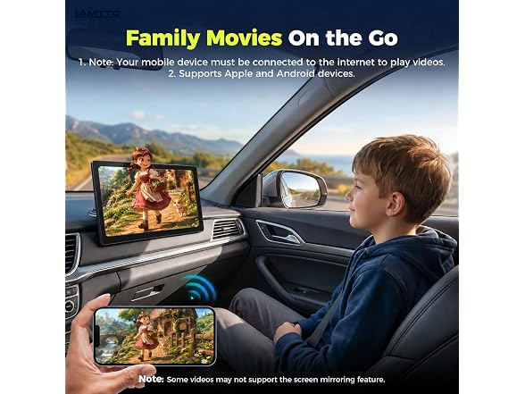 LAMTTO 10.1in Wireless CarPlay Screen