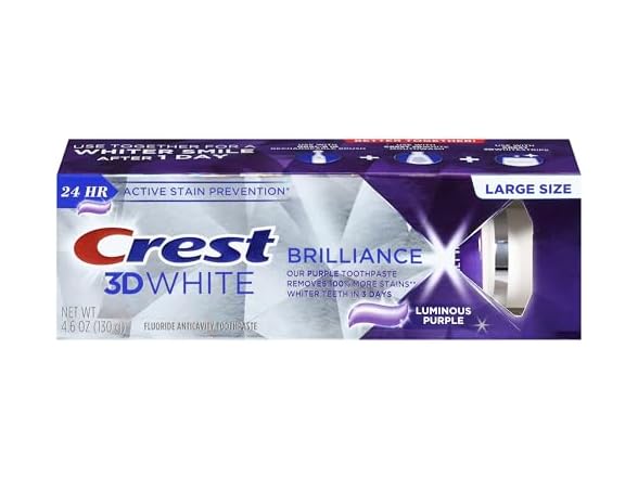 Crest, 3D White Brilliance Luminous Purple, 4.6 Ounce