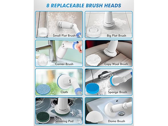 Cordless Electric Spin Scrubber