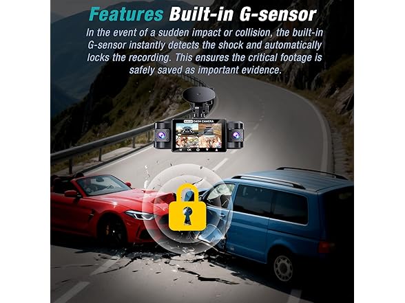 Tehclife 4 Channel 2.5K Dash Cam