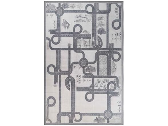 Superior 2X3RUG-ROAD-BL 2'x3' Cream