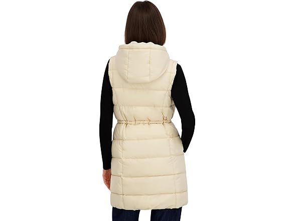 Reebok Women Long Puffer Vest w/ Hood