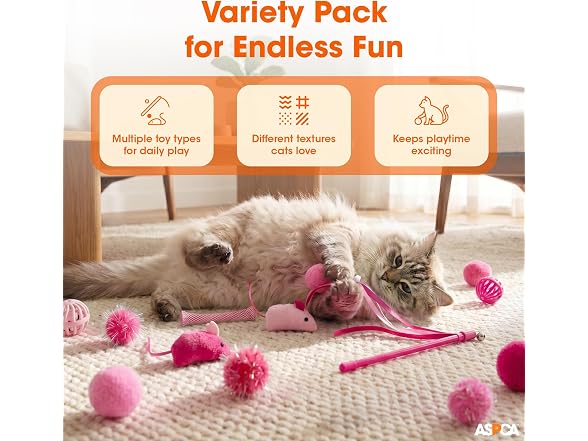 ASPCA 15-Piece Cat Toy Variety Pack